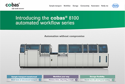 cobas 8100 microsite